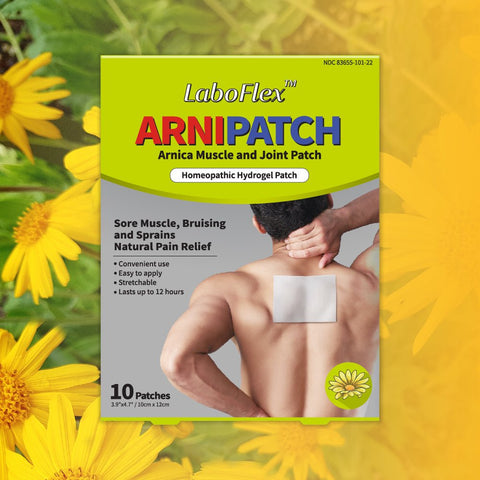 Arni patch for Muscle pain, Joint and Reducing Bruise, Swelling ( 1 box of 10 Patches) - Laboflex - 