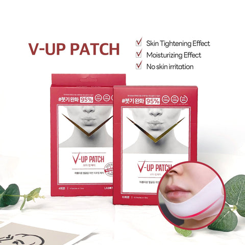 Labottach 4pcs V Line mask Patches, Double Chin Shaping, Face lifting straps band for sleeping for 8hours, Double chin reducer Strap Slimming with Green Tea, Ceramide, Olive, Jojoba, Hyaluronic Acid - Laboflex - 8809409182360